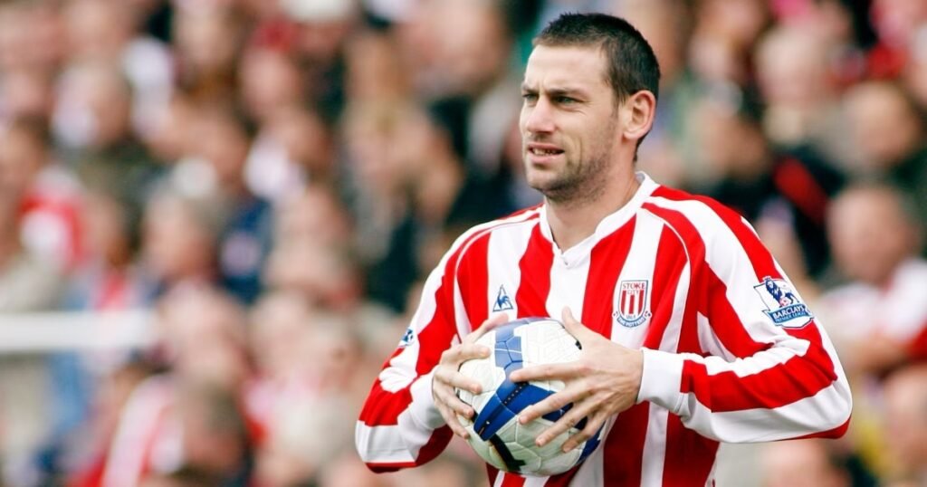 Rory Delap taking his throw in for Stoke City